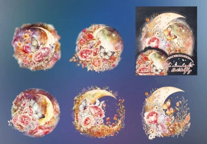 Moonlit Butterfly Sticker Set