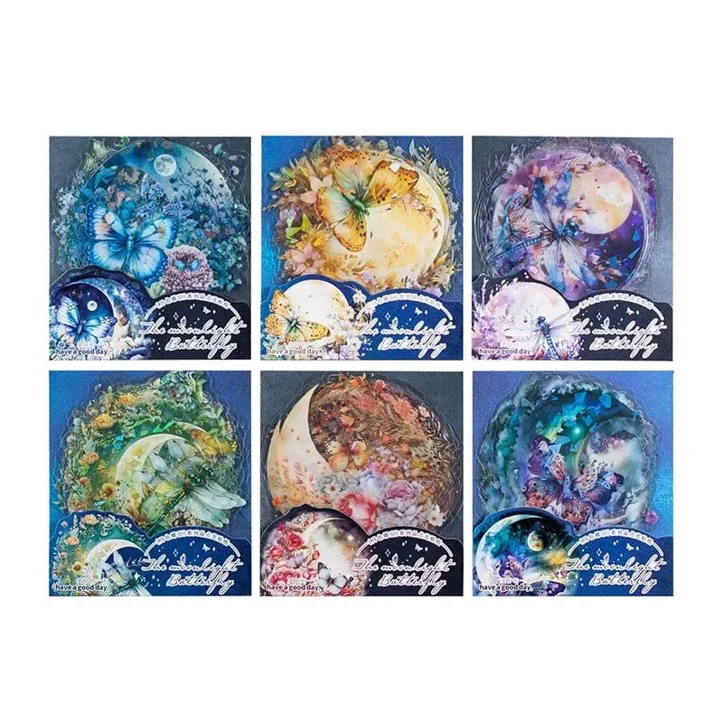 Moonlit Butterfly Sticker Set