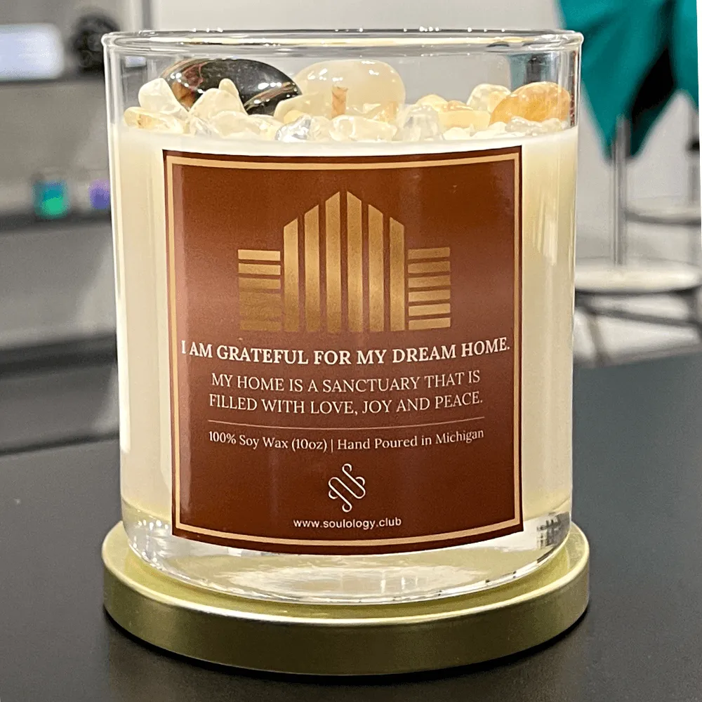 My Dream Home Crystal Candle