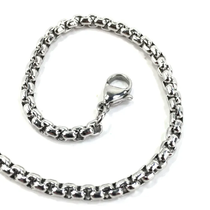 Nail Cross Necklace On Heavy Box Chain