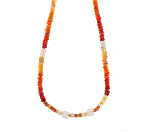 Nava Zahavi Fire Opal and Moonstone Necklace