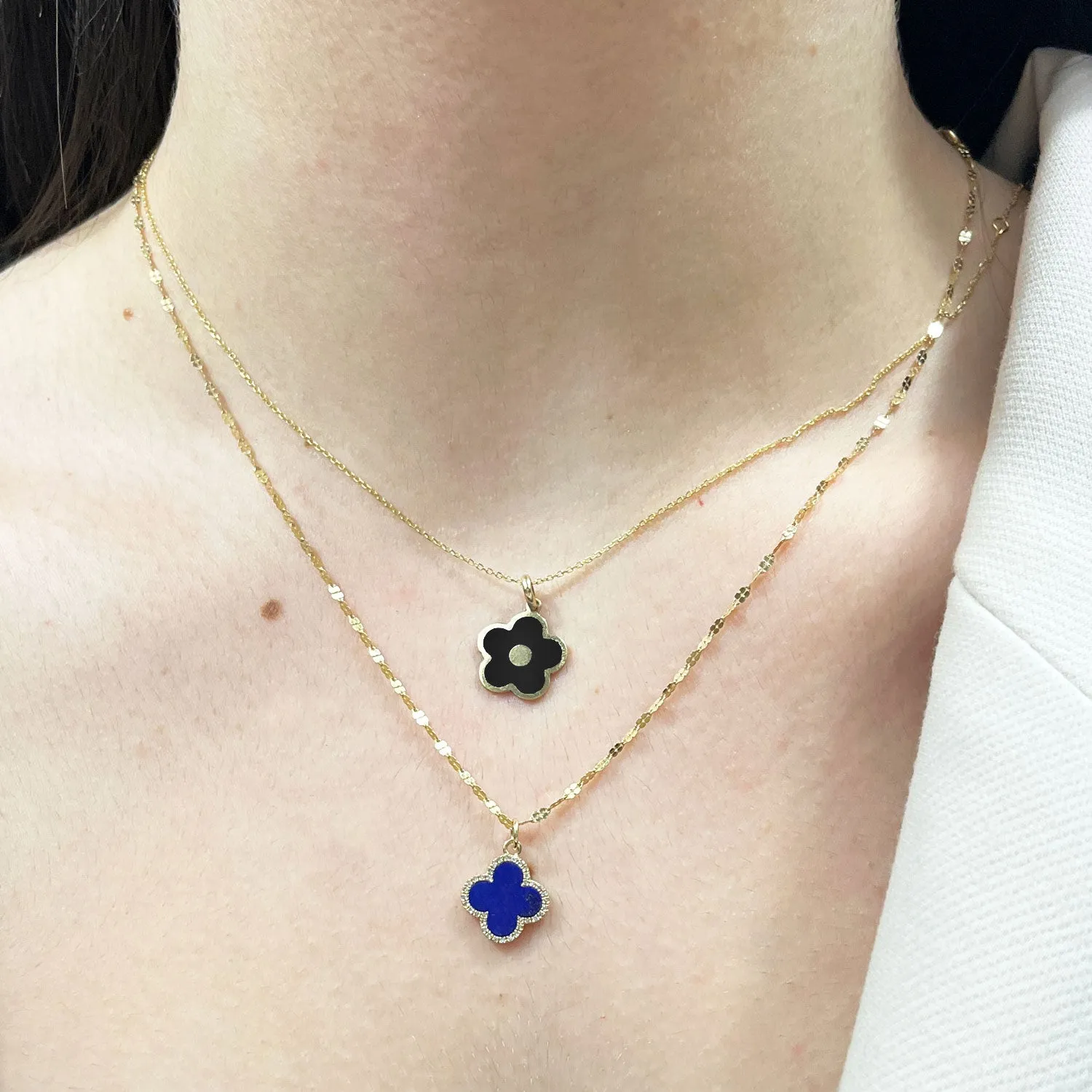 Onyx Cherry Blossom Charm