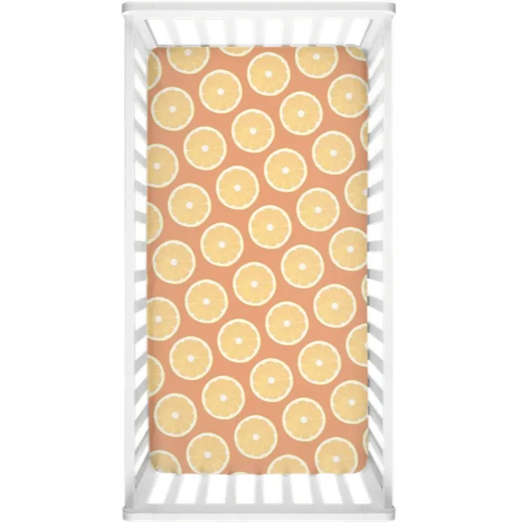 Orange Slices Crib Sheet