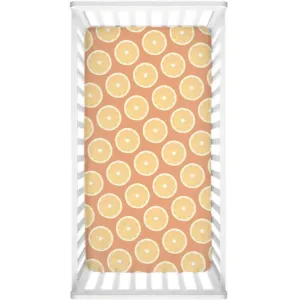 Orange Slices Crib Sheet