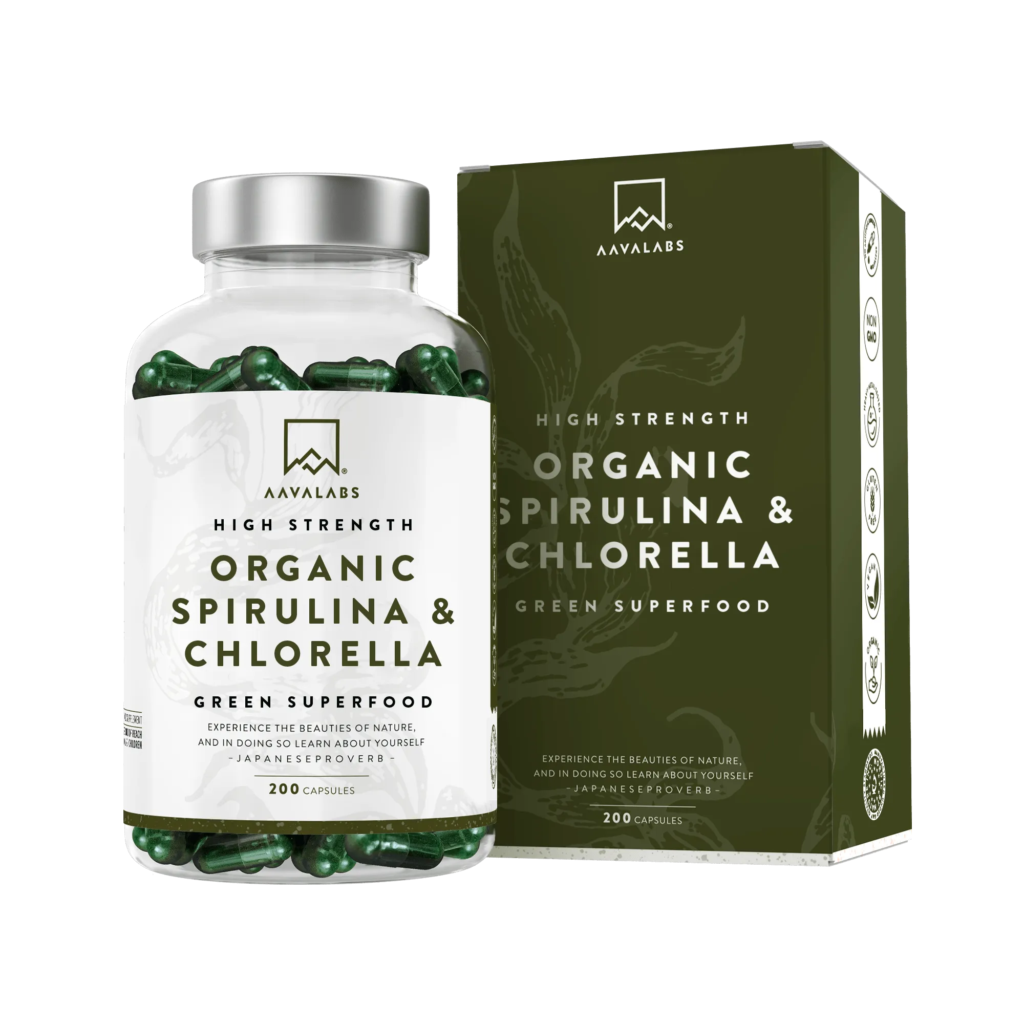 ORGANIC SPIRULINA & CHLORELLA - 6 MONTH PACK