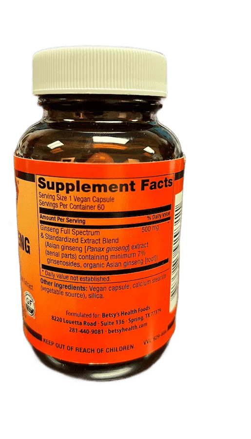 Panax Ginseng 500 mg, 60 vcaps