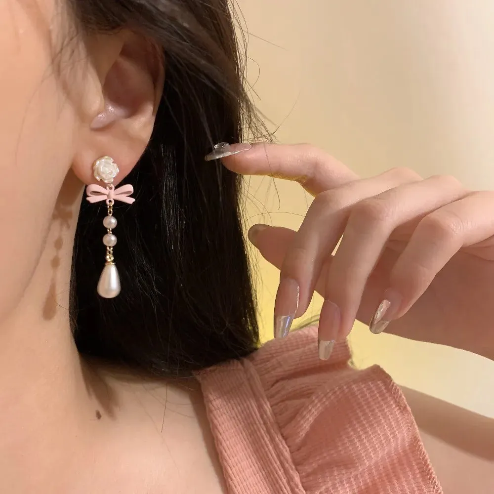 Pearls & Ribbons Earrings
