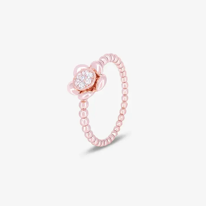 Petal Radiance Rose Gold Ring
