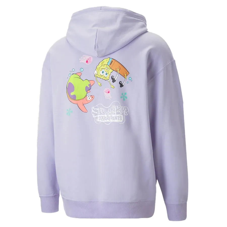 Puma Spongebob Graphic Hoodie Vivid Violet