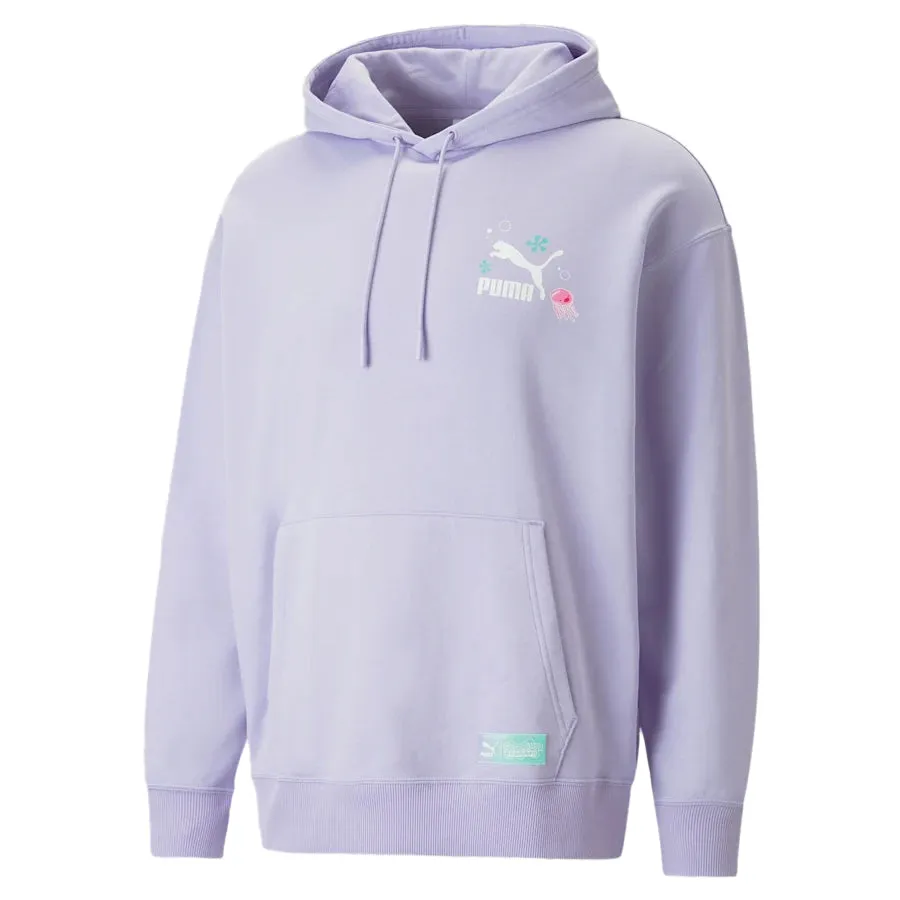 Puma Spongebob Graphic Hoodie Vivid Violet