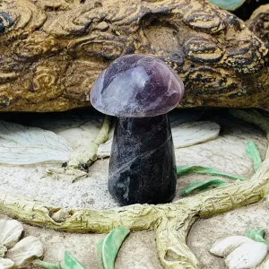 Purple Fluorite Mushroom
