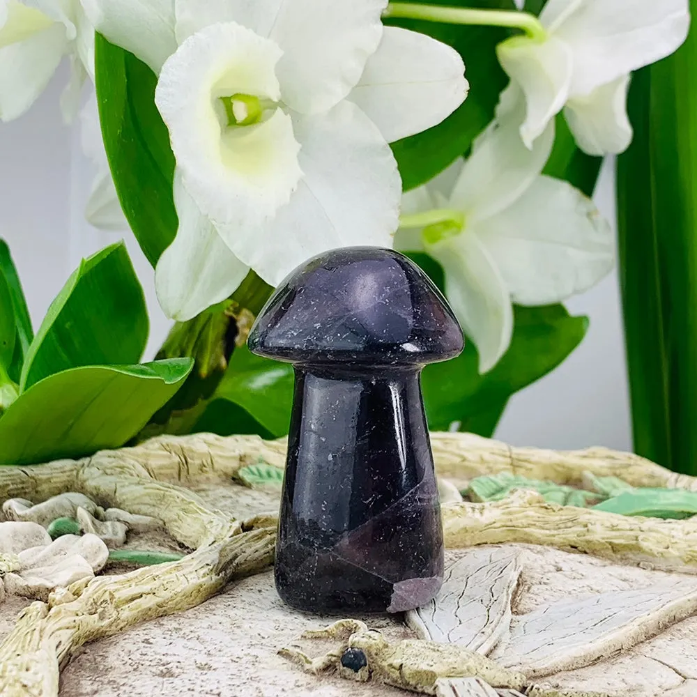 Purple Fluorite Mushroom