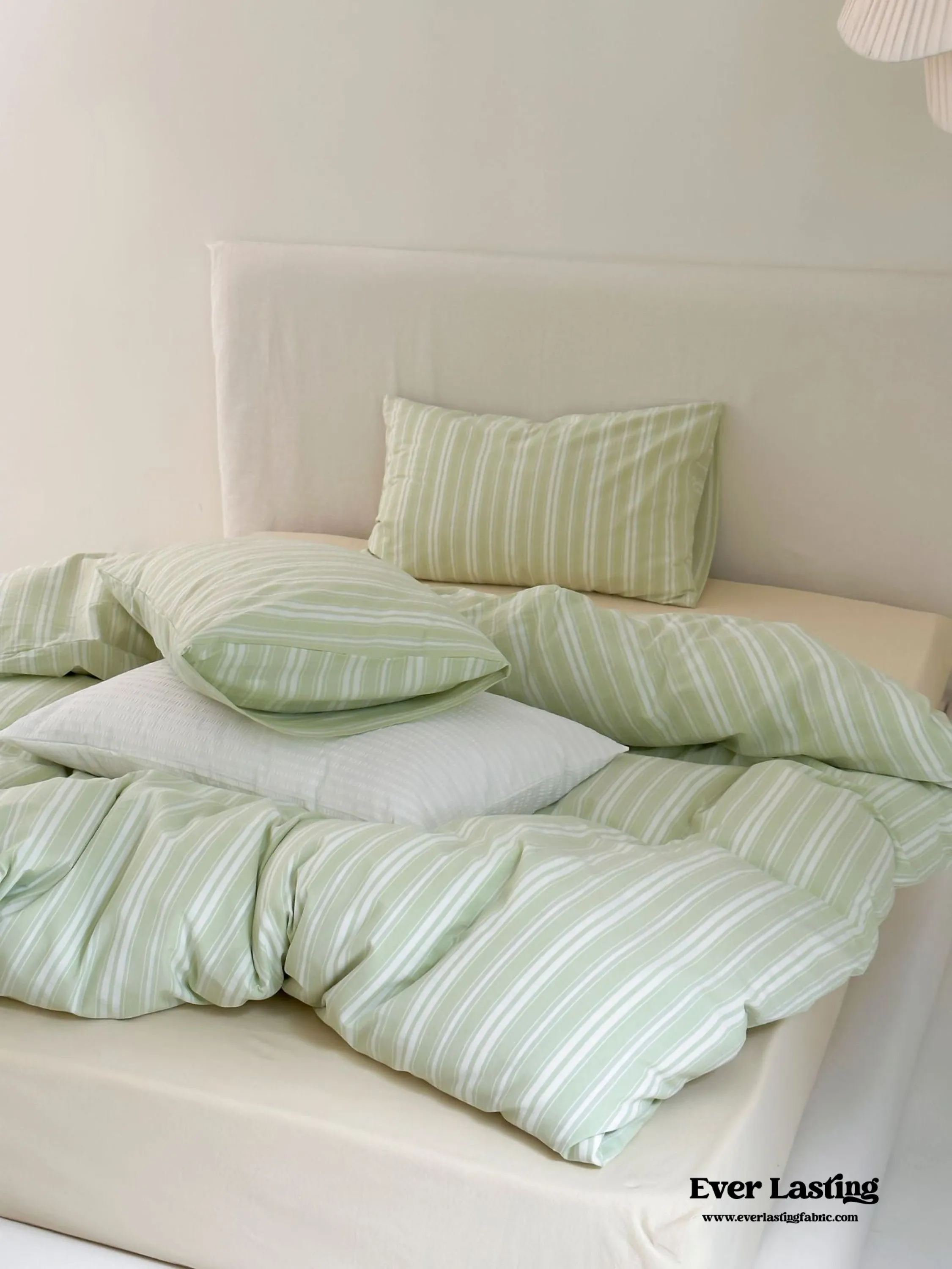 Refreshing Stripe Duvet Cover / Yellow