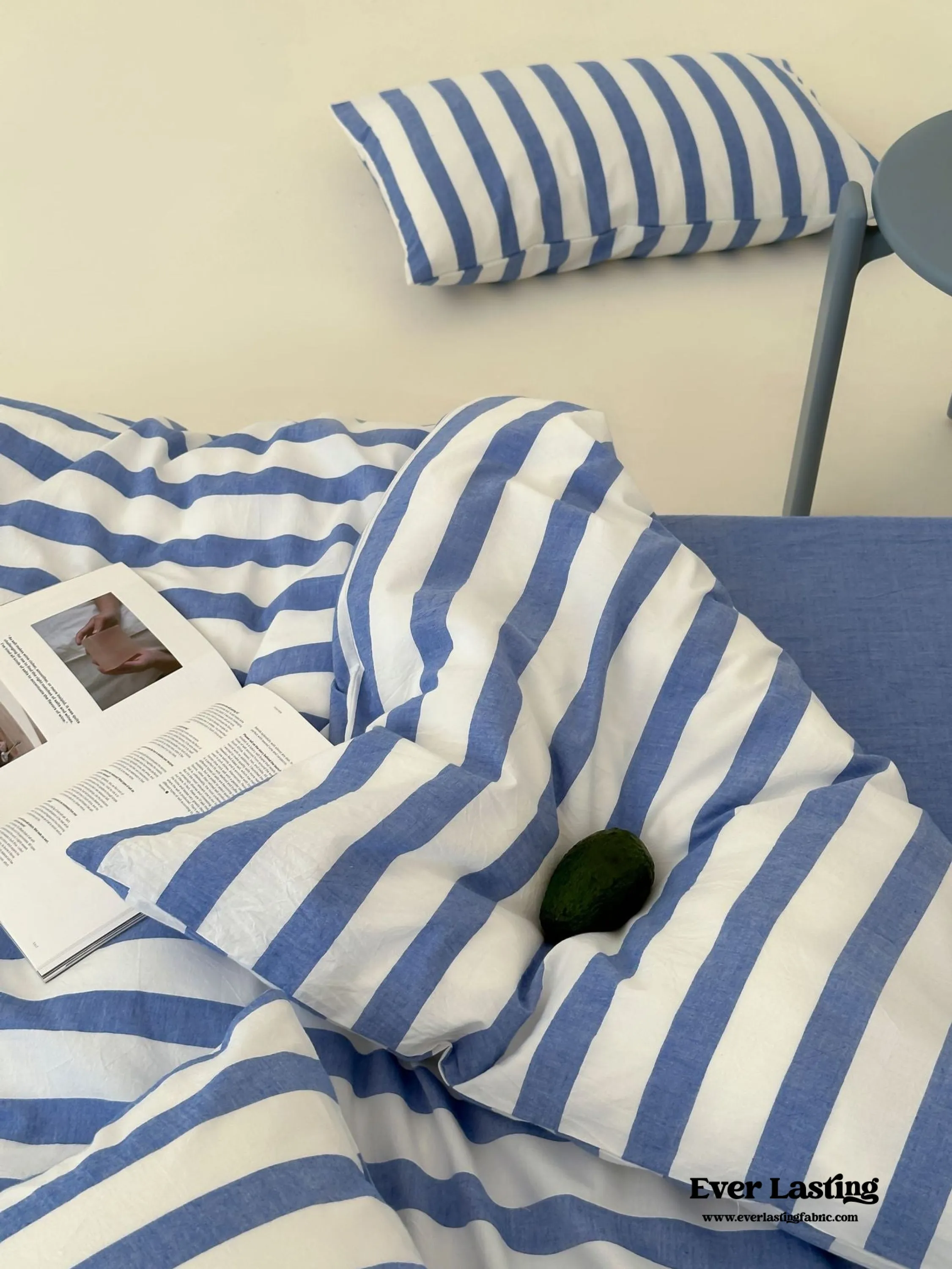 Refreshing Stripe Duvet Cover / Yellow