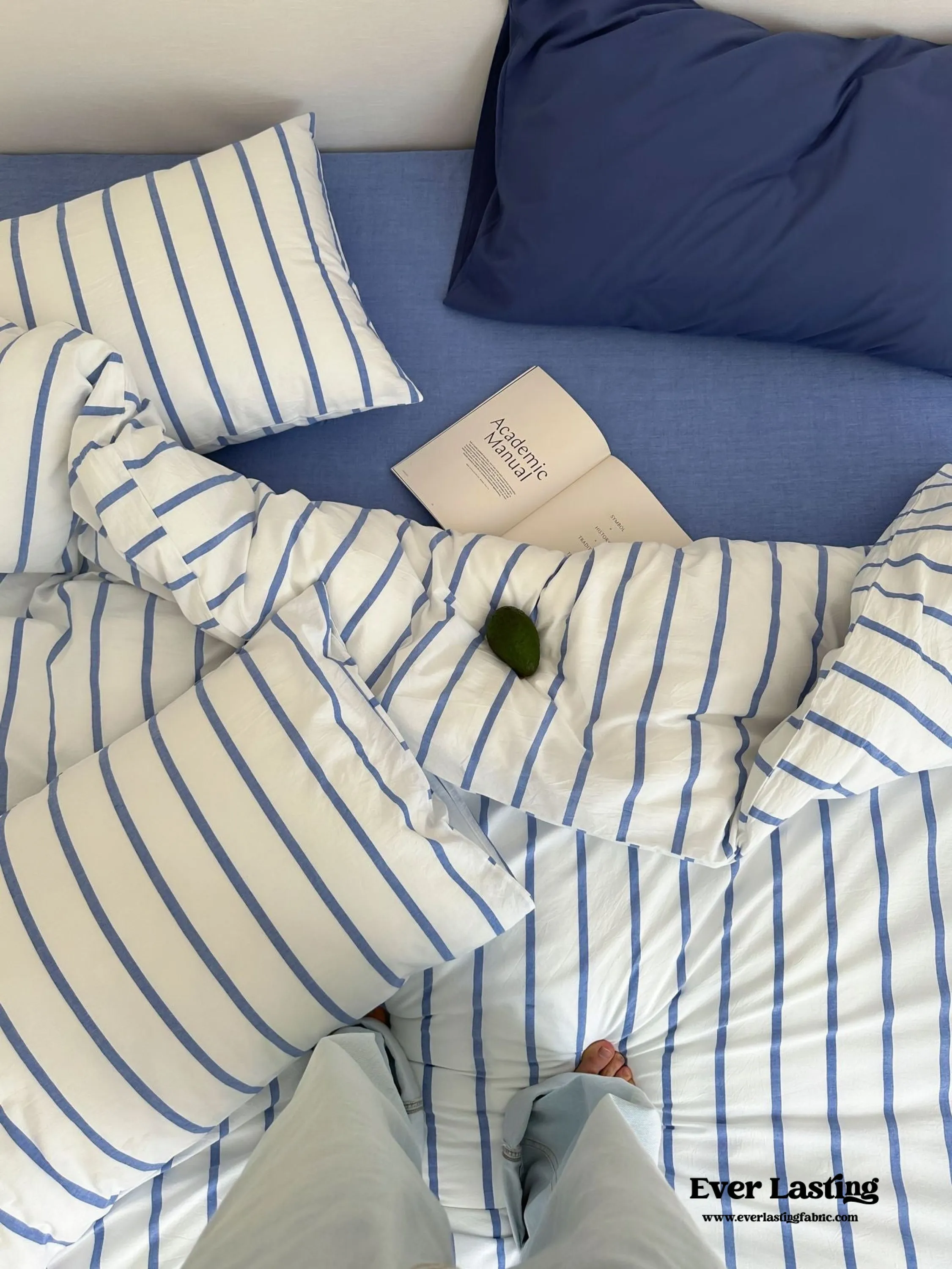 Refreshing Stripe Duvet Cover / Yellow