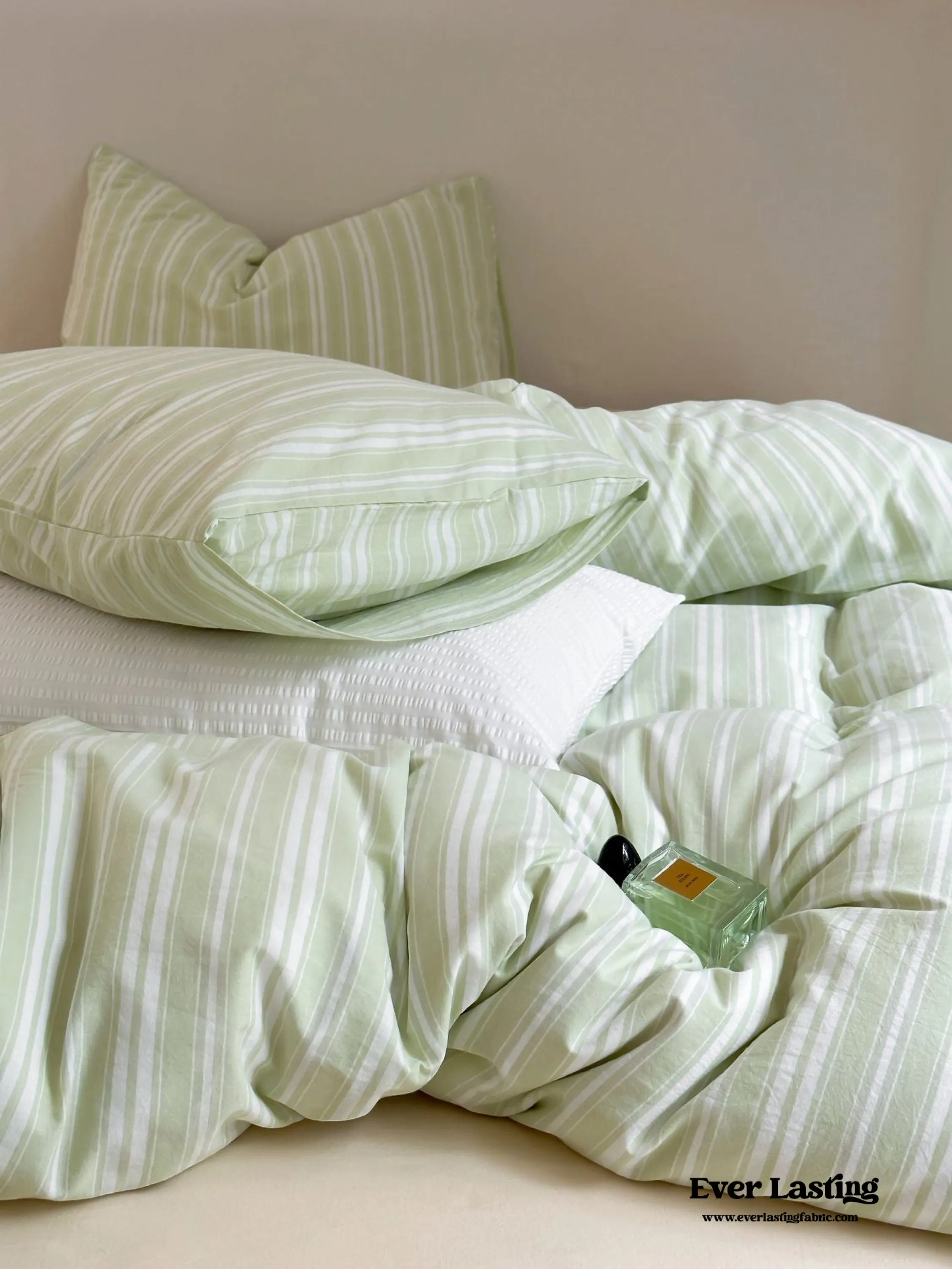 Refreshing Stripe Duvet Cover / Yellow