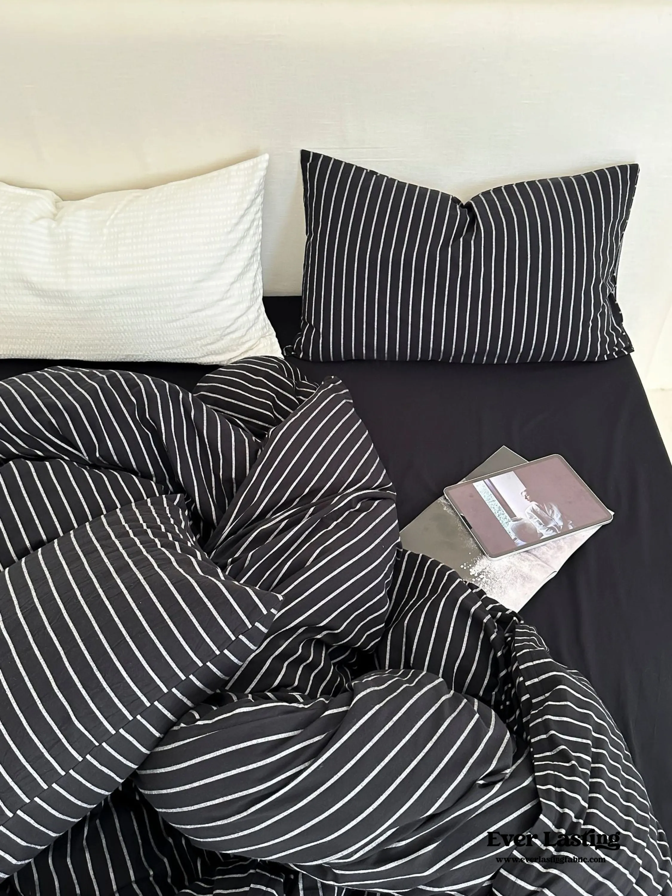 Refreshing Stripe Duvet Cover / Yellow