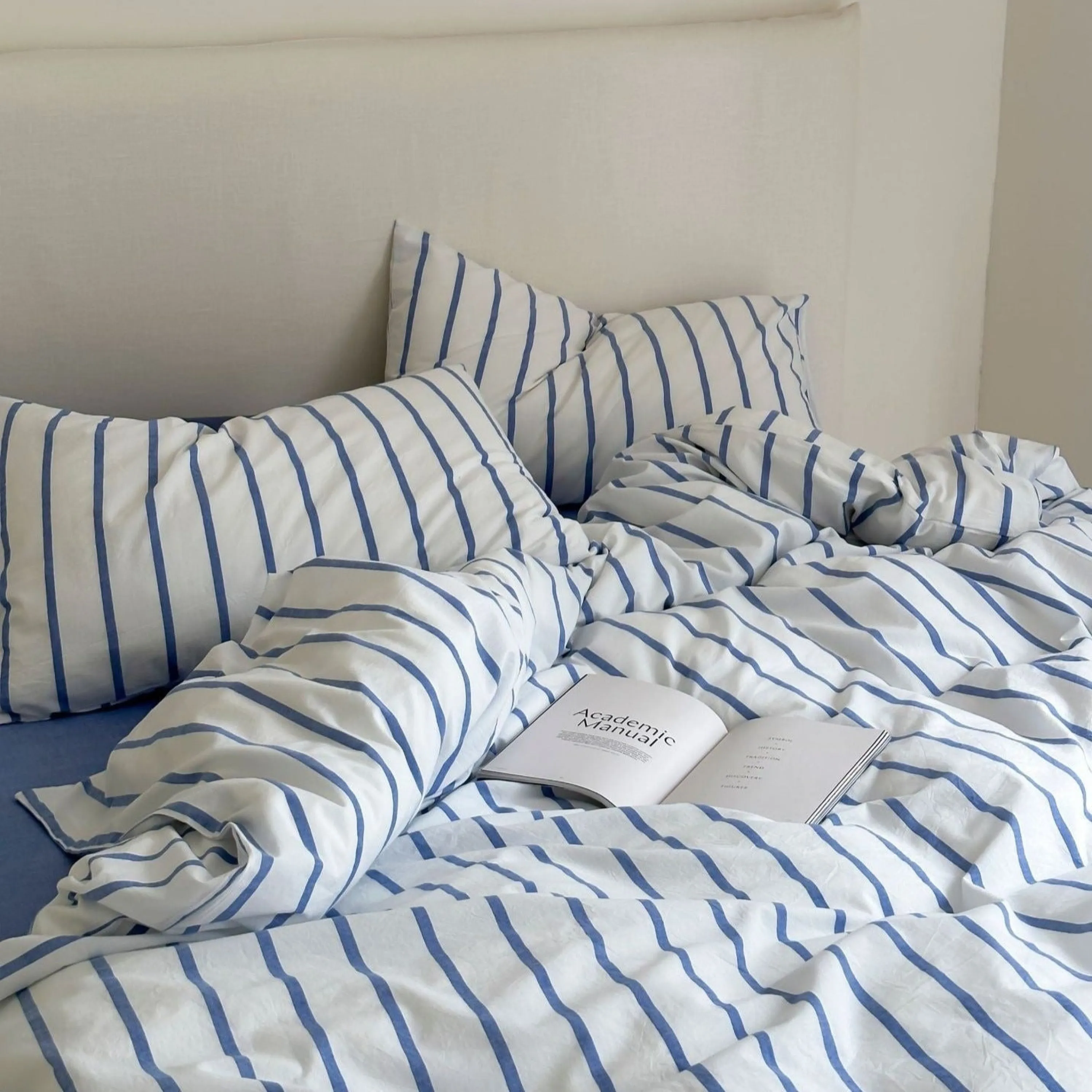 Refreshing Stripe Duvet Cover / Yellow