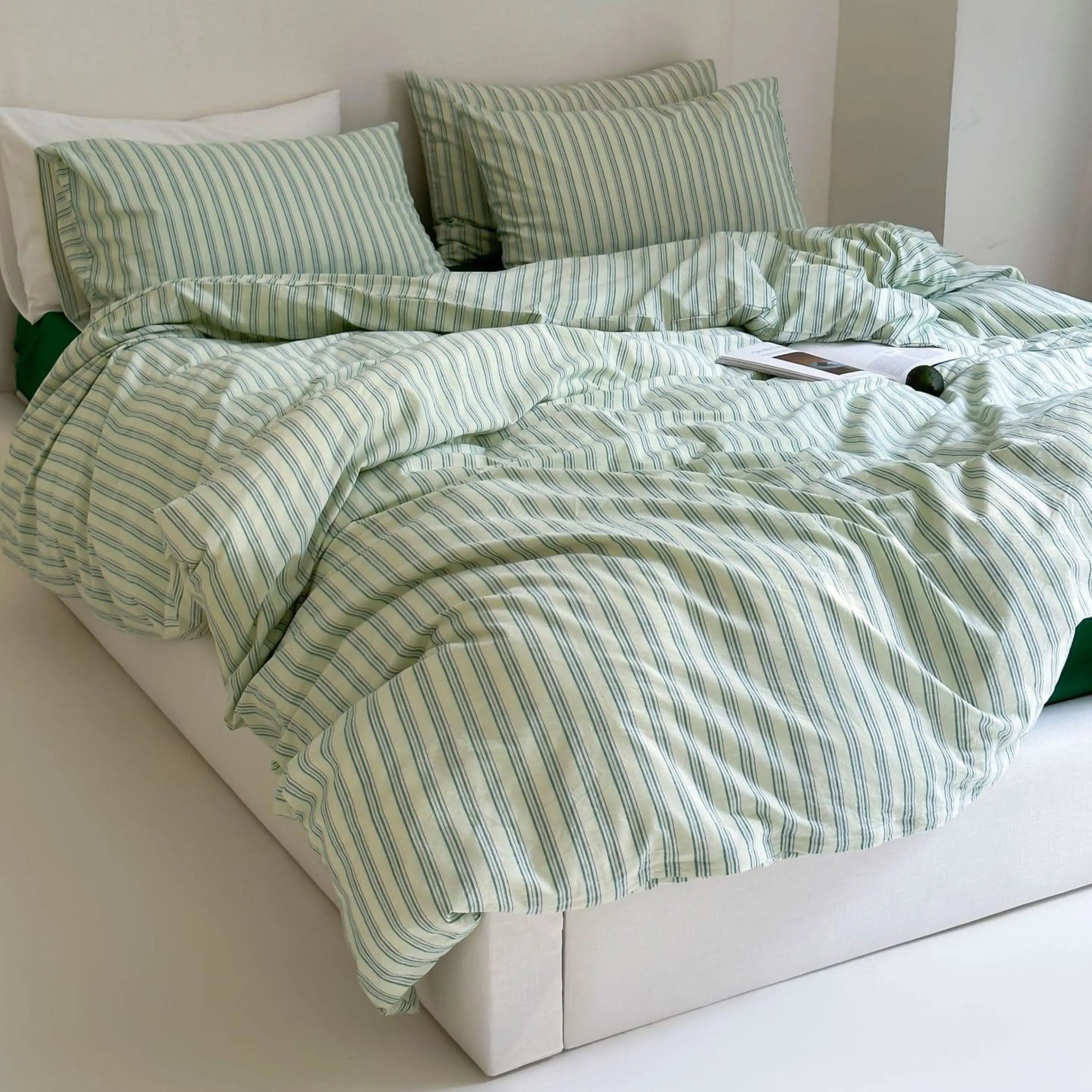 Refreshing Stripe Duvet Cover / Yellow