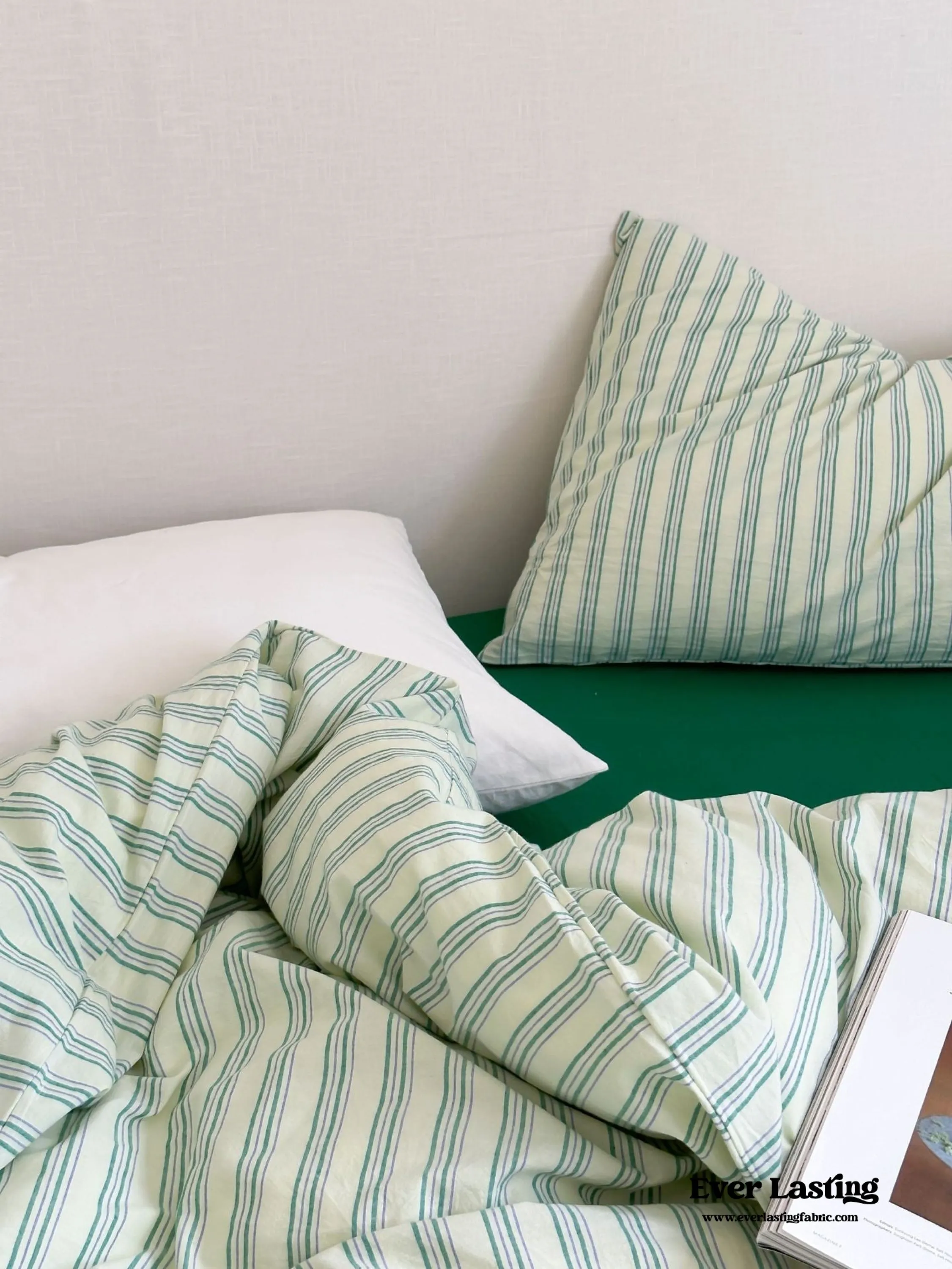 Refreshing Stripe Duvet Cover / Yellow
