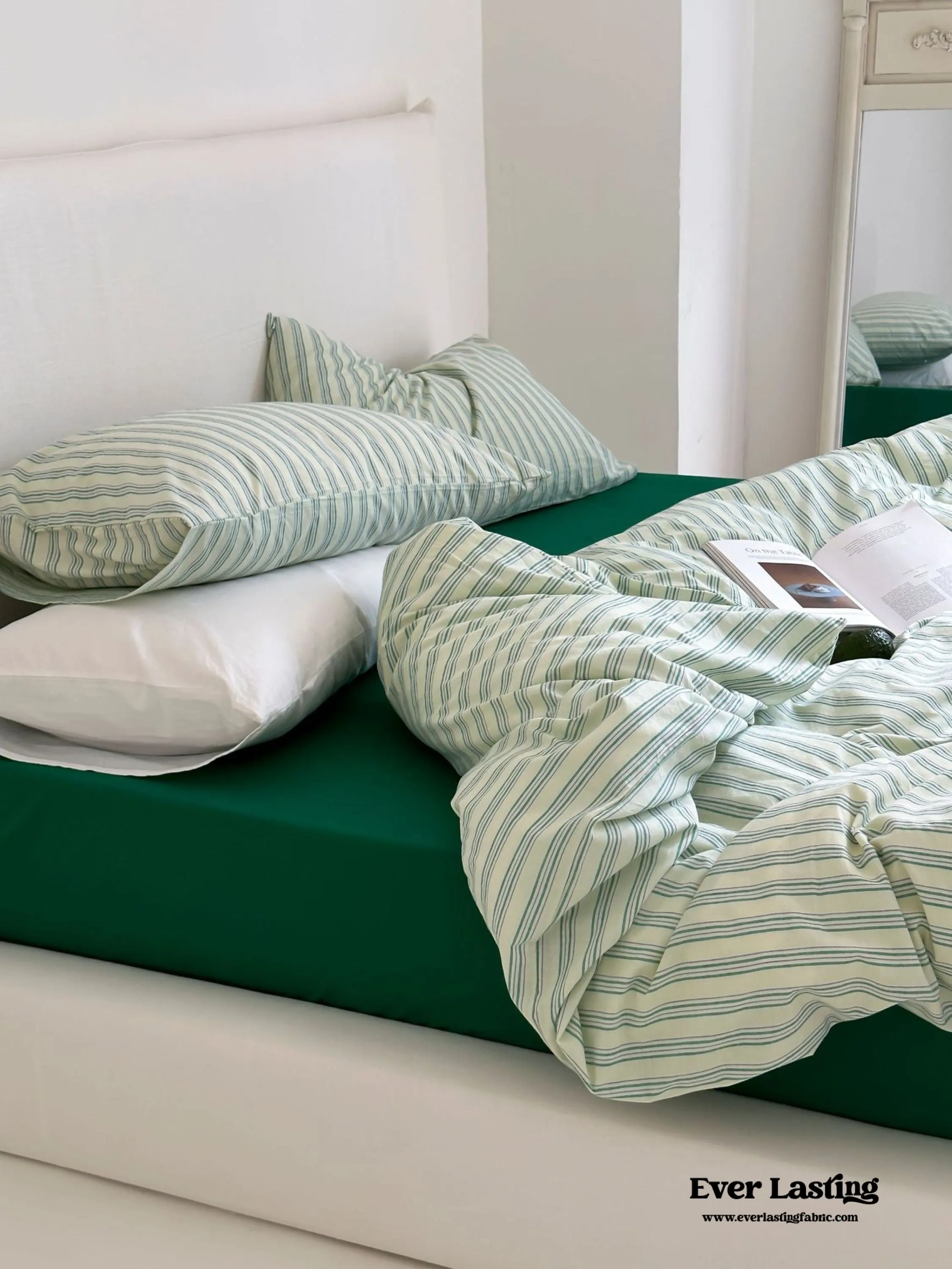 Refreshing Stripe Duvet Cover / Yellow