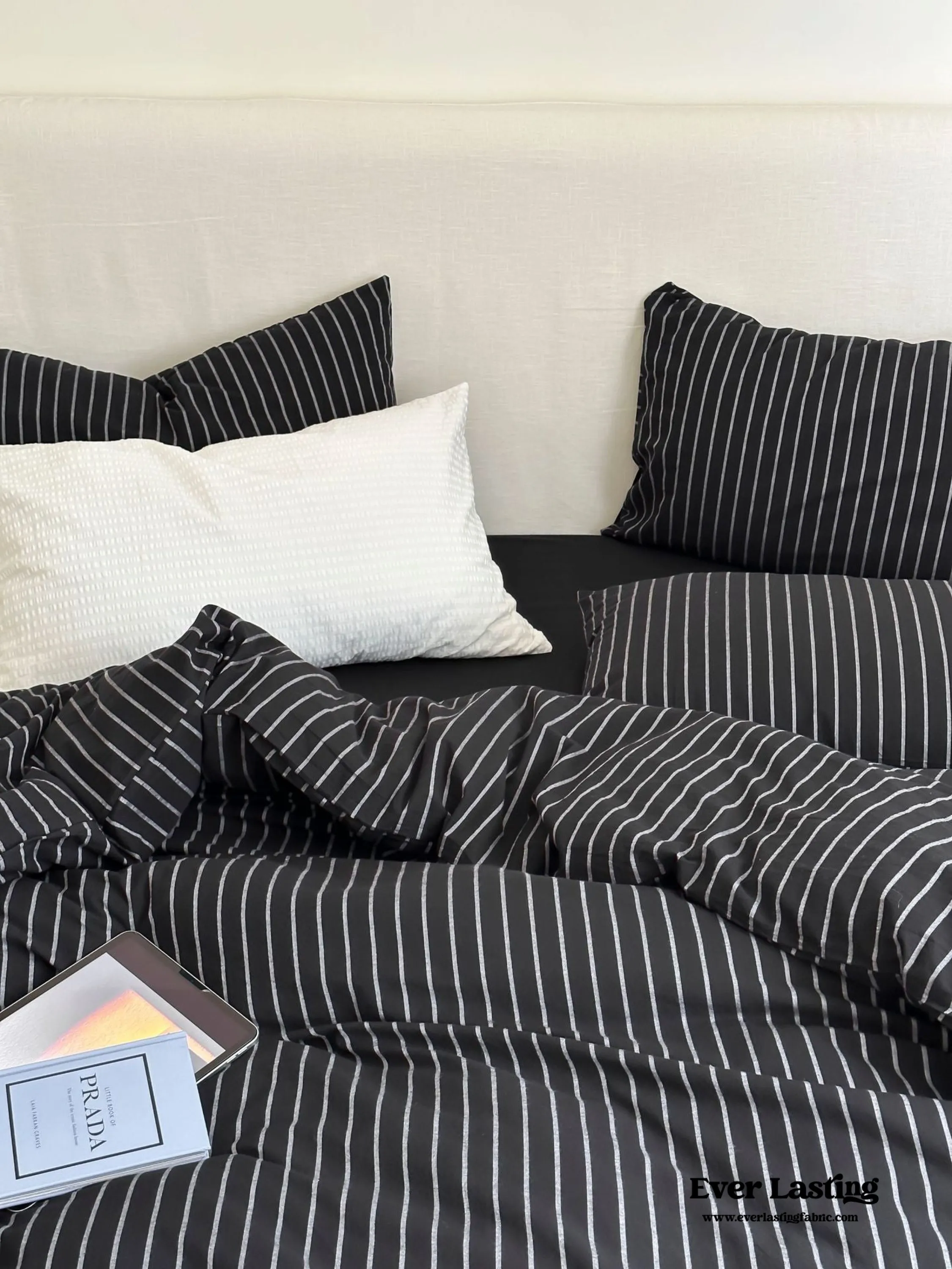 Refreshing Stripe Duvet Cover / Yellow