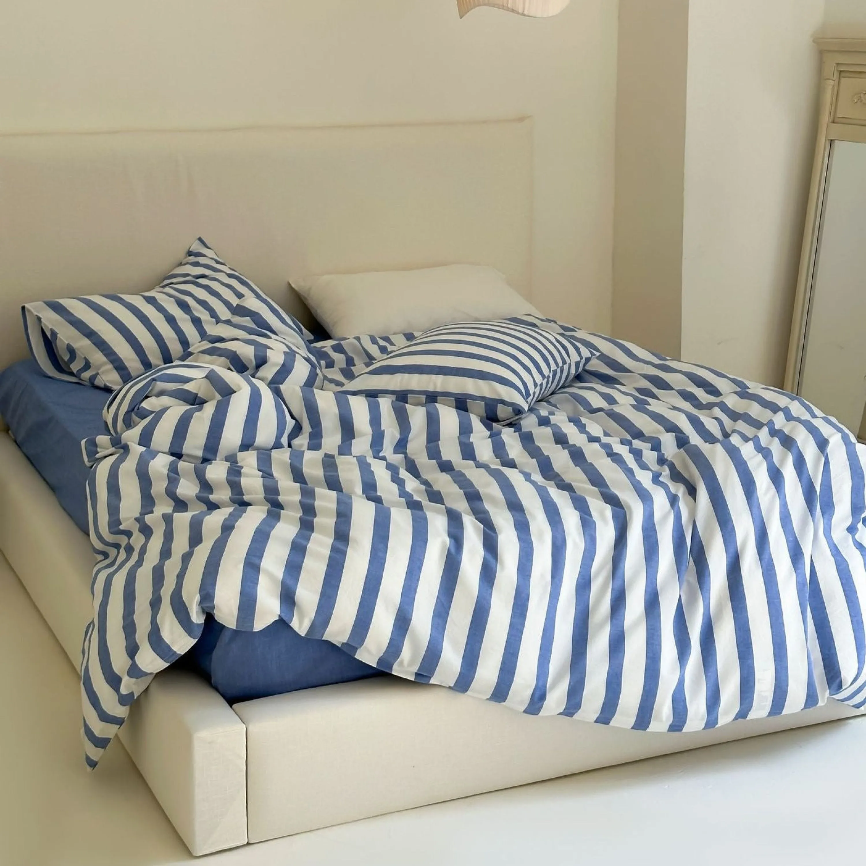 Refreshing Stripe Duvet Cover / Yellow