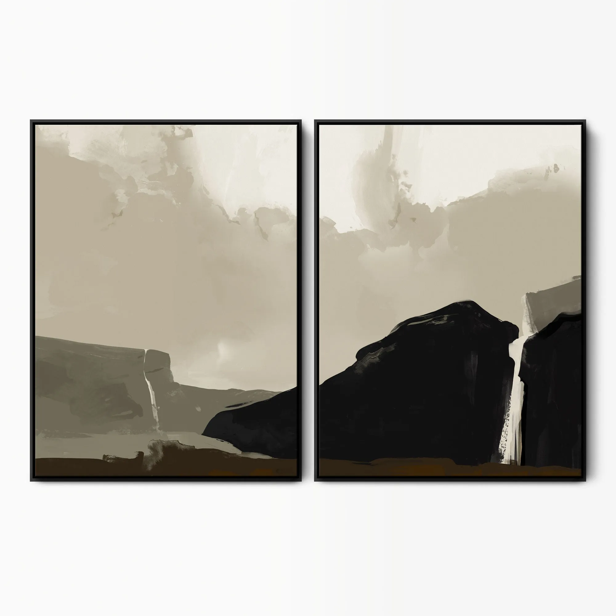 Roam Free Abstract Landscape Canvas Set