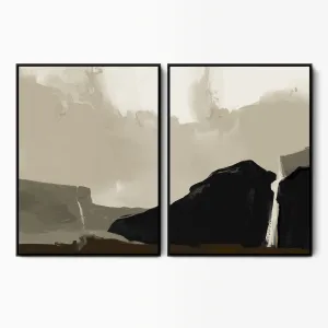 Roam Free Abstract Landscape Canvas Set