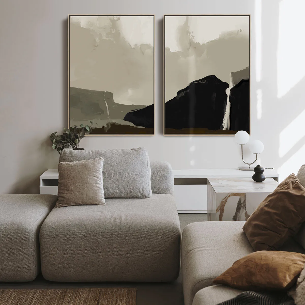 Roam Free Abstract Landscape Canvas Set