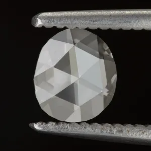 ROSE CUT NATURAL DIAMOND LOOSE OVAL SHAPE 1/2 CARAT 6.7 x 6mm EARTH MINED 0.5ct