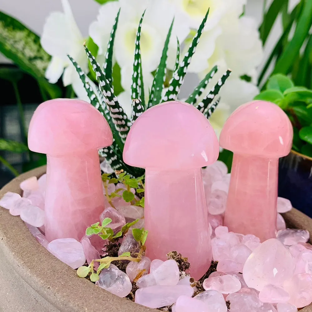 Rose Quartz Mushroom