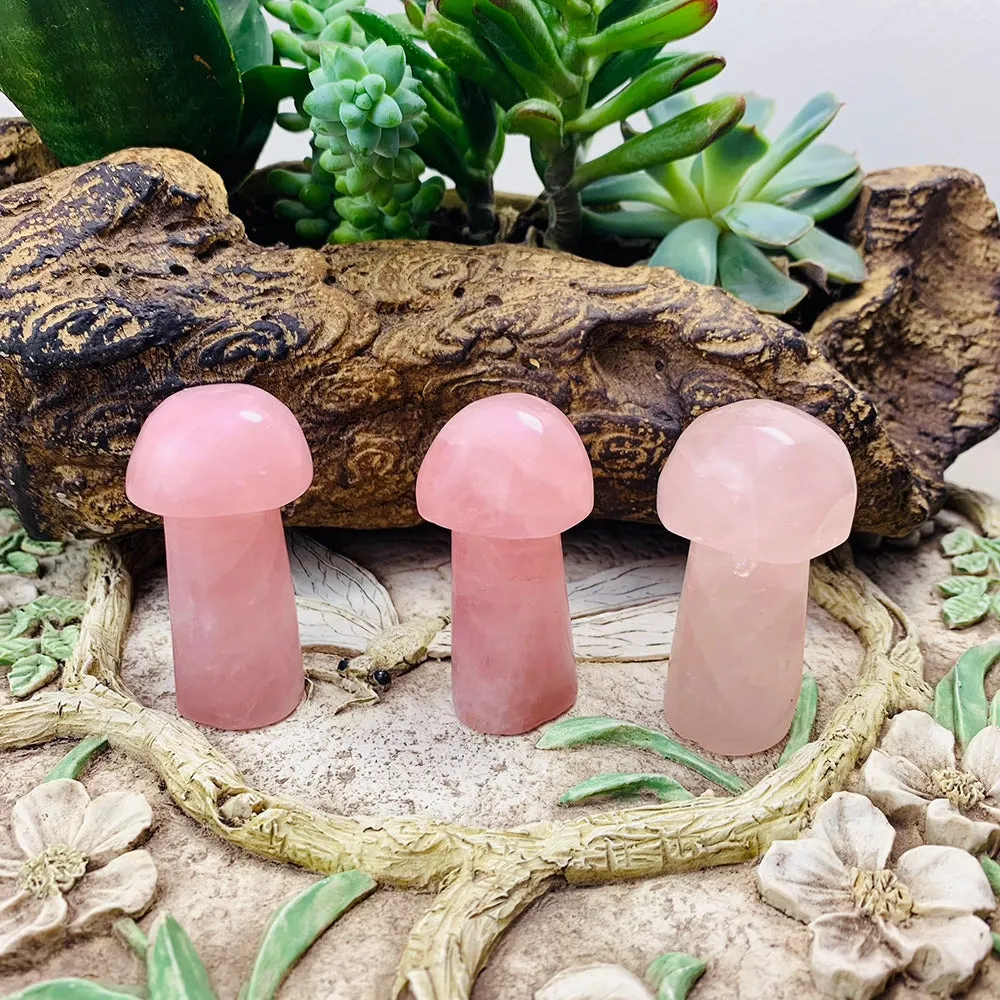 Rose Quartz Mushroom