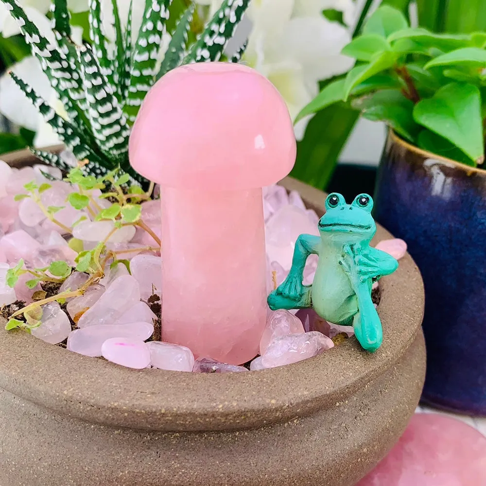 Rose Quartz Mushroom
