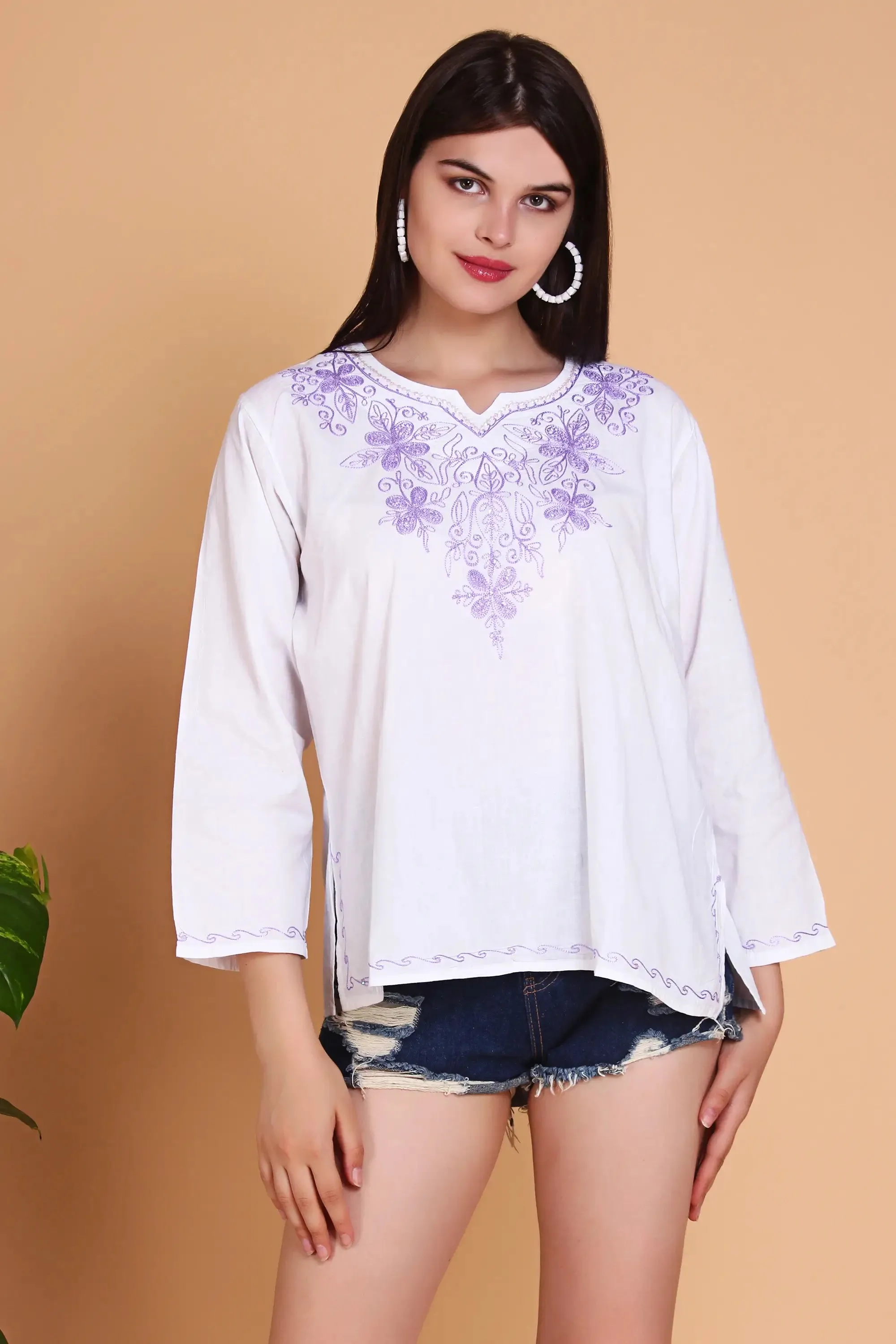 Royal Radiance Embroided Top