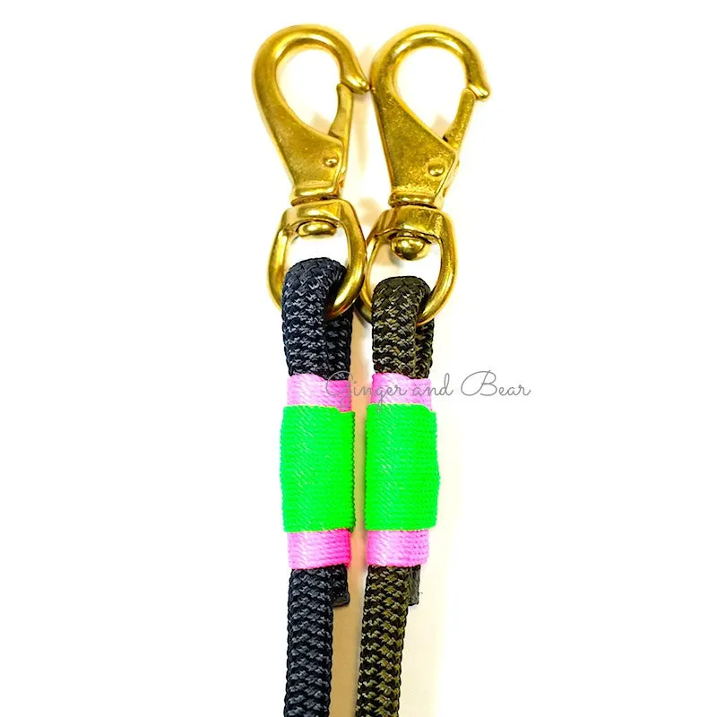 Rugged Hudson Leash: Watermelon, Olive