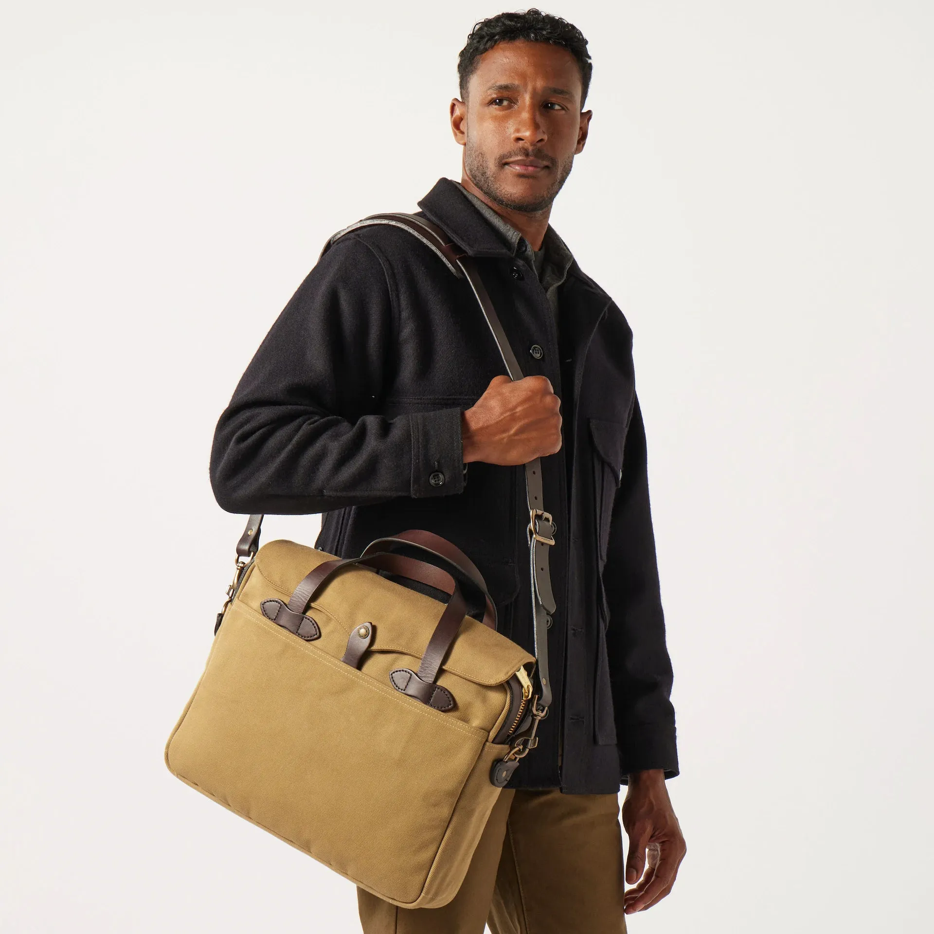 Rugged Twill Original Briefcase - Tan