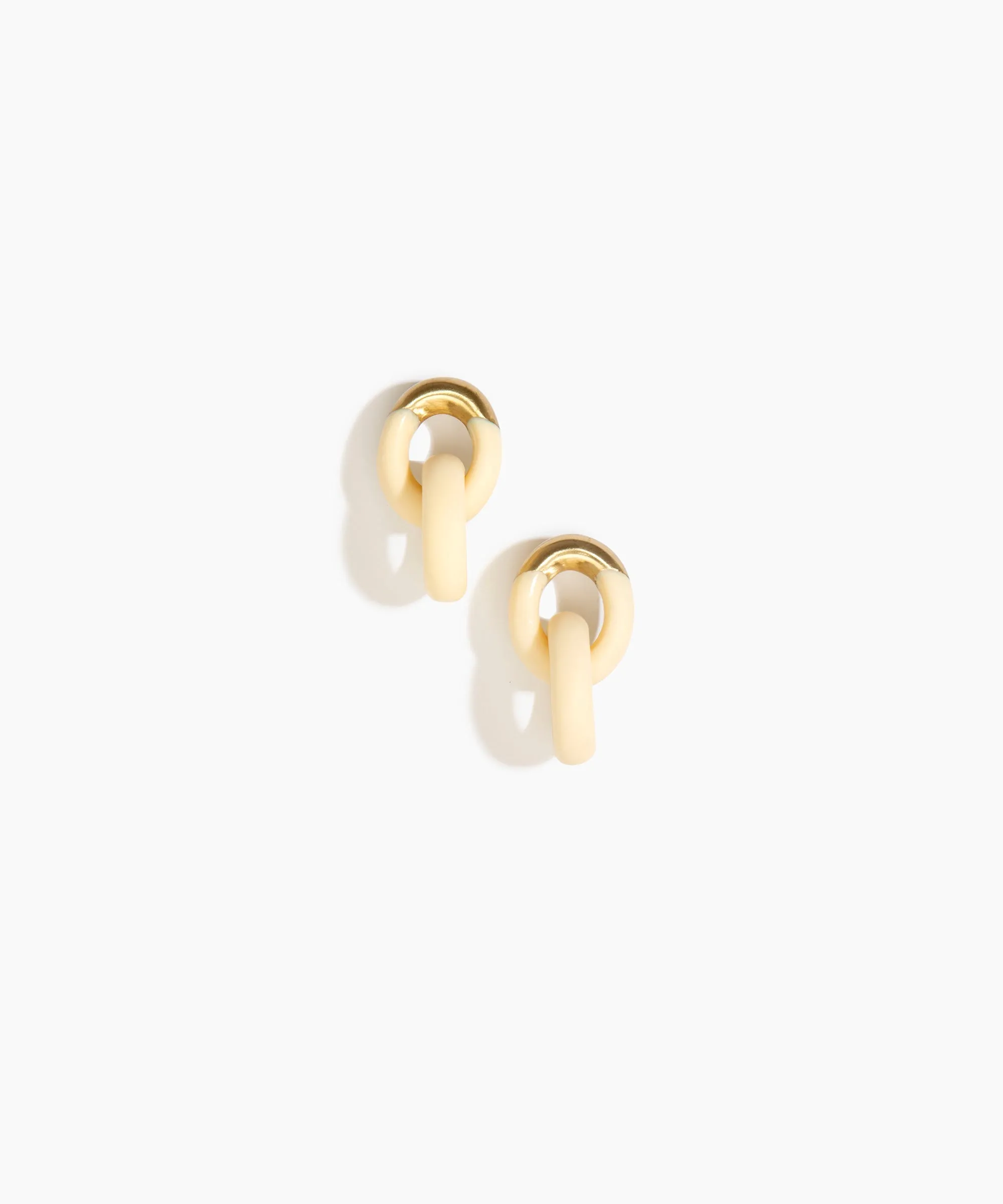 Small Rock Chain Earrings