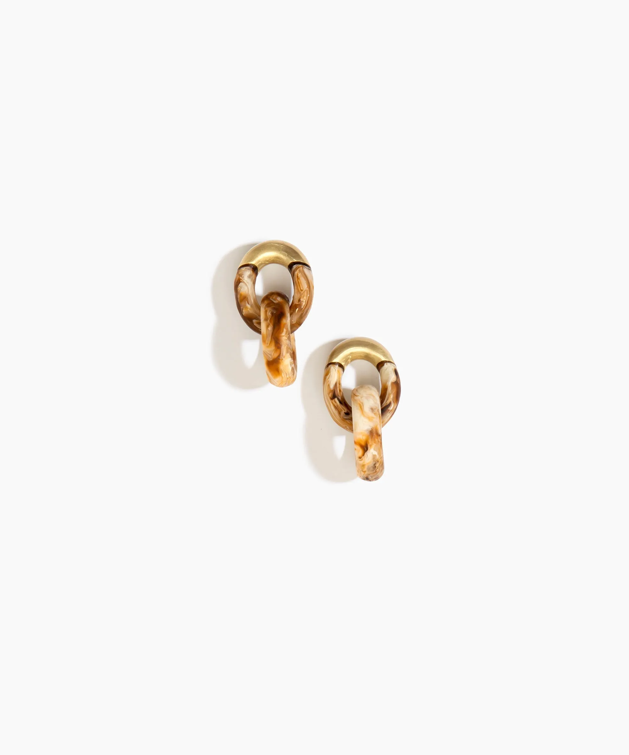 Small Rock Chain Earrings
