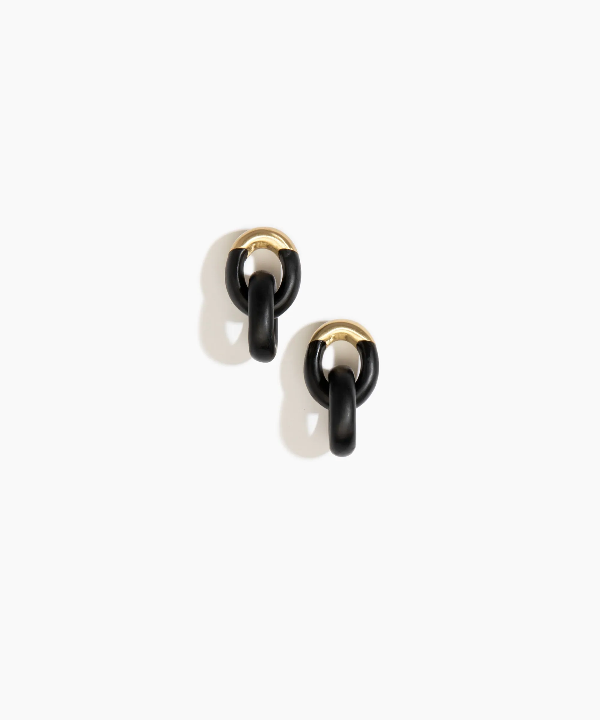 Small Rock Chain Earrings