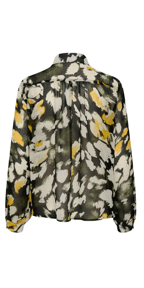 Soaked in Luxury Abstract Print Shirt