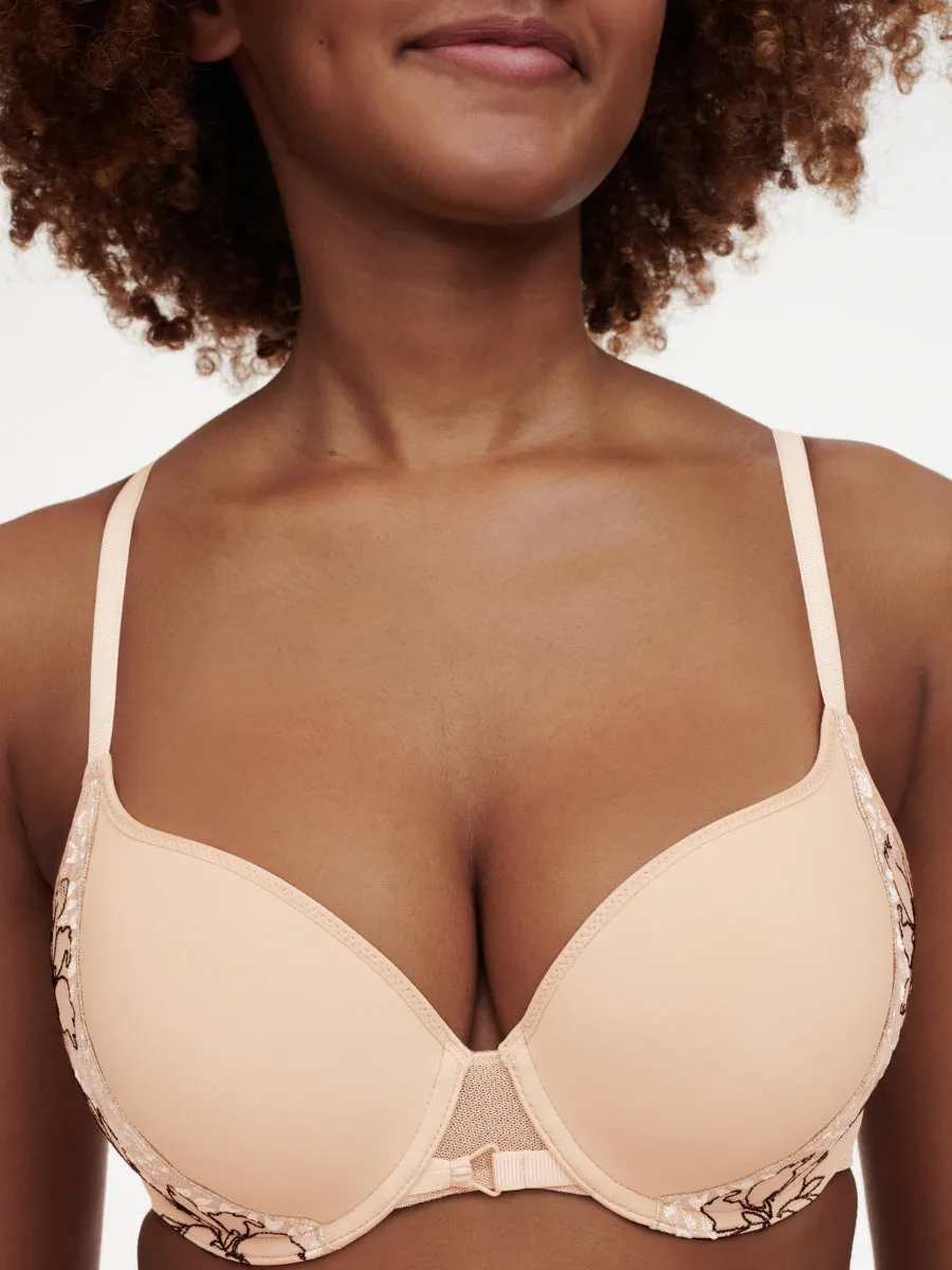 Spice Covering T-Shirt Bra - Clay Nude/Black