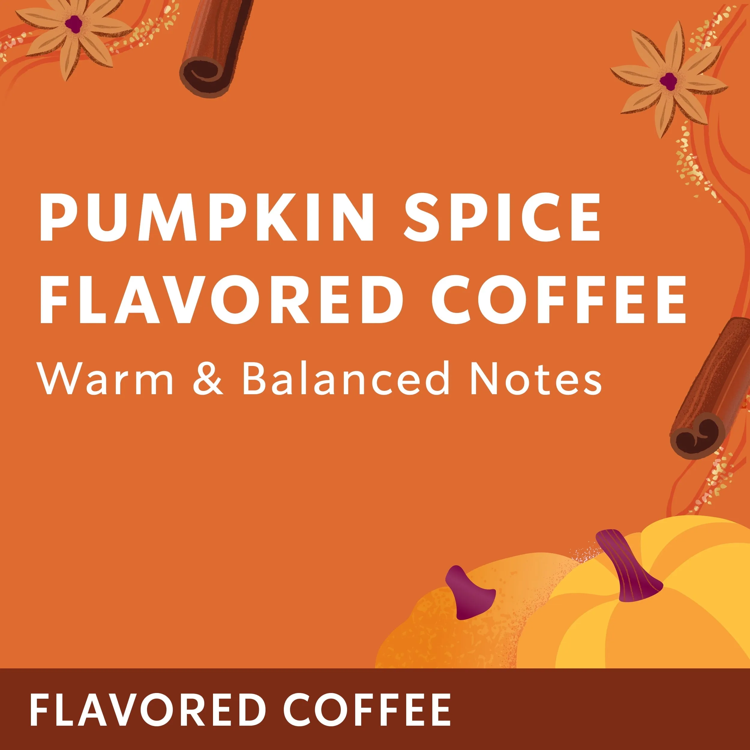 Starbucks K-Cup Coffee Pods, Pumpkin Spice Naturally Flavored Coffee for Keurig Brewers, 100% Arabica, Limited Edition, 1 Box (22 Pods)