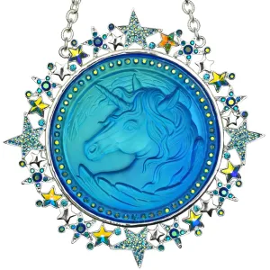 Starlight Galaxy Mystic Cloudwalker Ornament (Sterling Silvertone/Mystic Blue Sphinx)