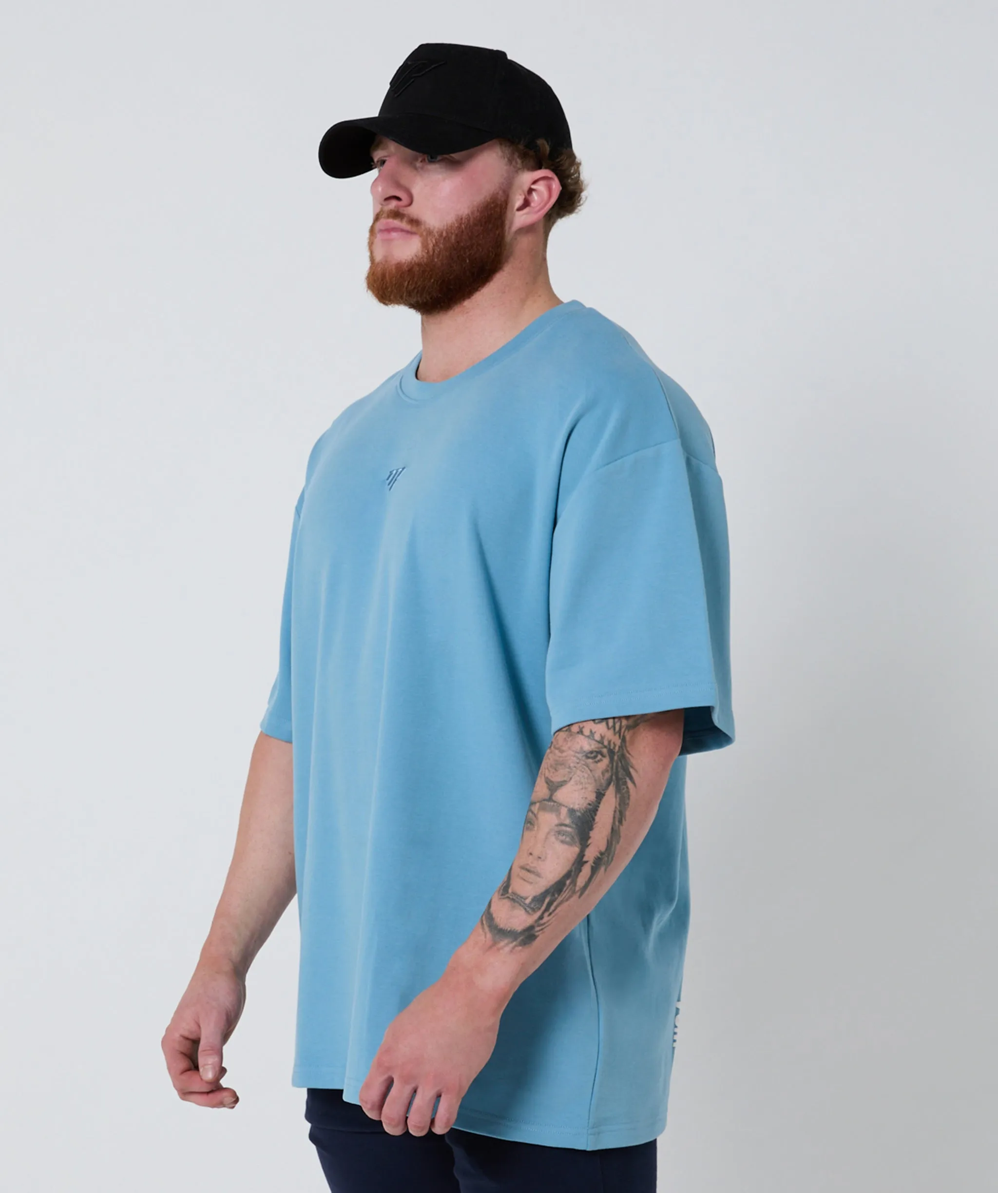 Strength Club Heavyweight Tee Ice Blue