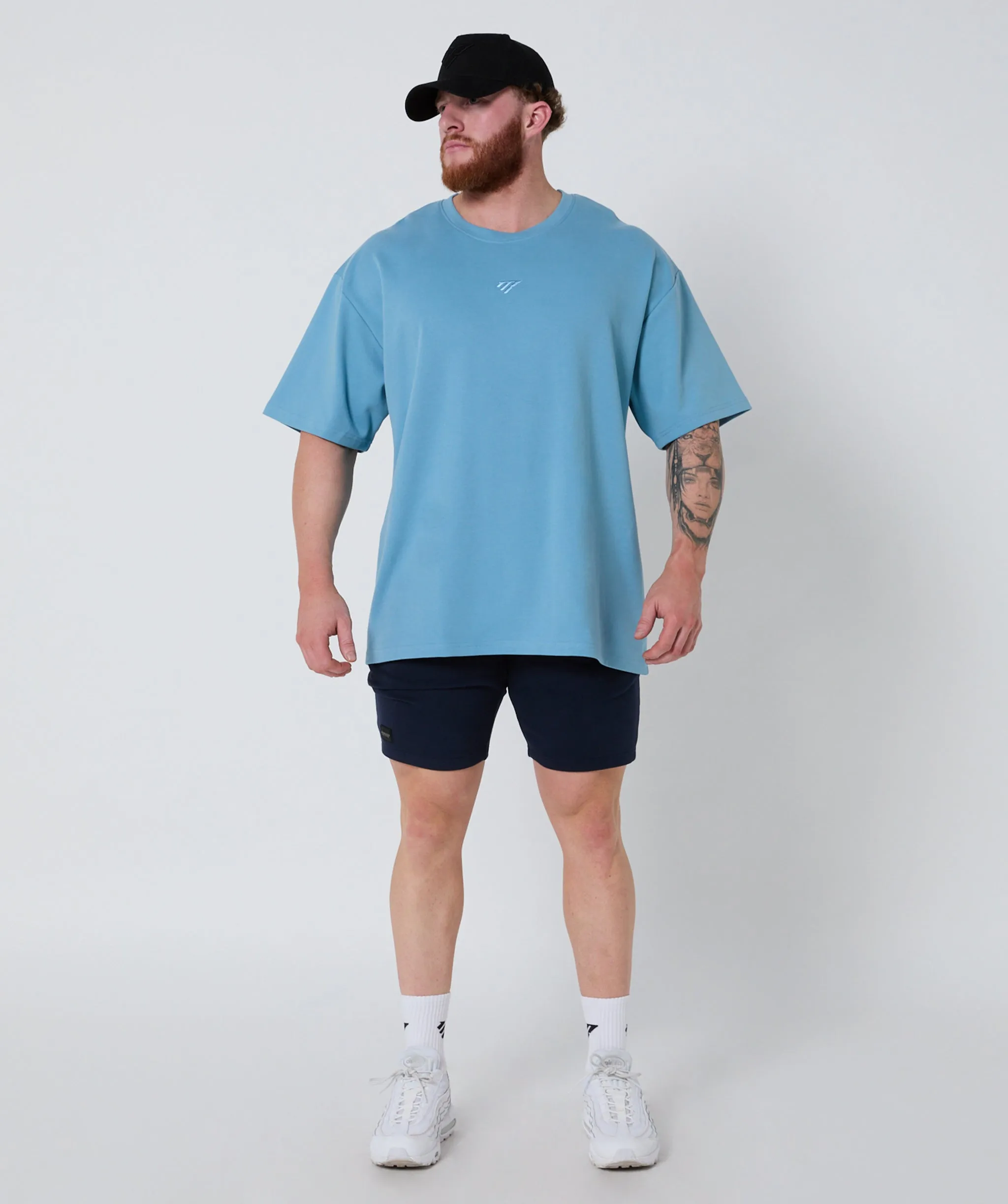 Strength Club Heavyweight Tee Ice Blue