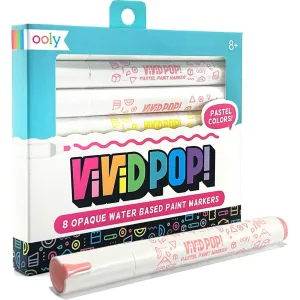 Vivid Pop! 8 Water Based Paint Markers - Pastel