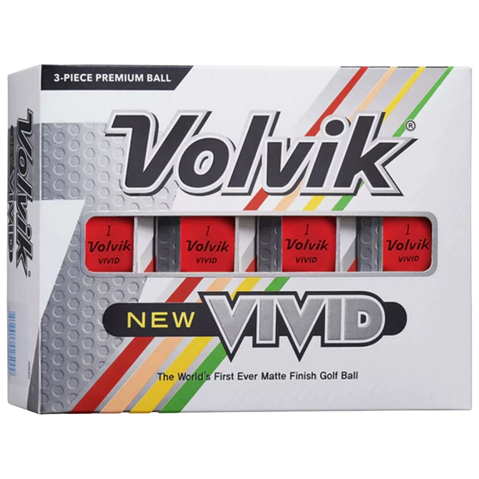 Volvik Vivid 3 Lines Golf Balls