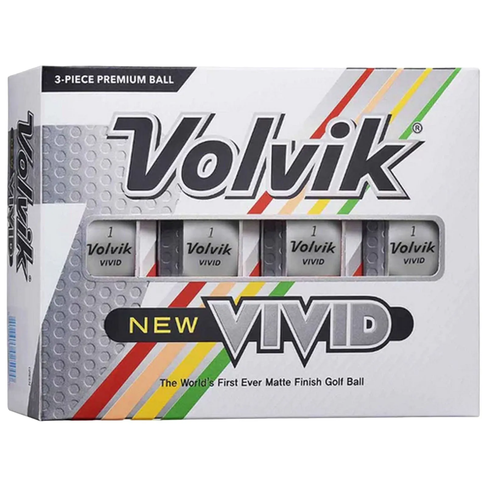 Volvik Vivid 3 Lines Golf Balls