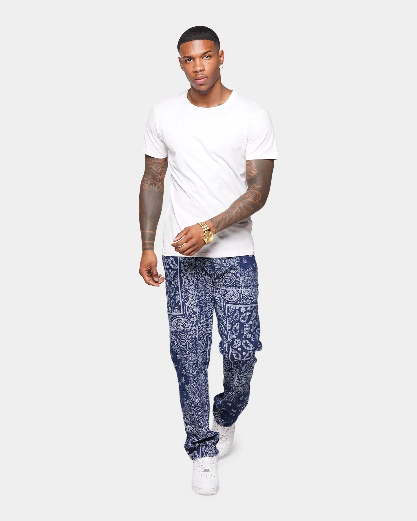 XXIII Cashel Paisley Denim Jeans Blue